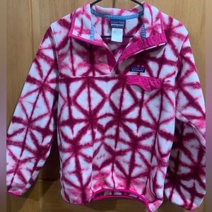Rare Patagonia Synchilla Diamond Dancer Tie Dye Snap-T Pullover Fleece